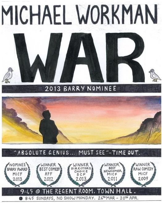 Michael Workman's War Tour Poster
