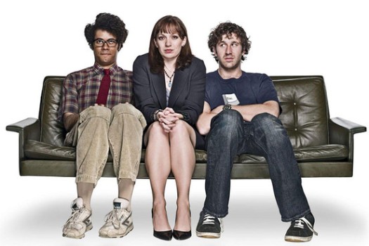 Moss, Jen and Roy from 'The I.T. Crowd'